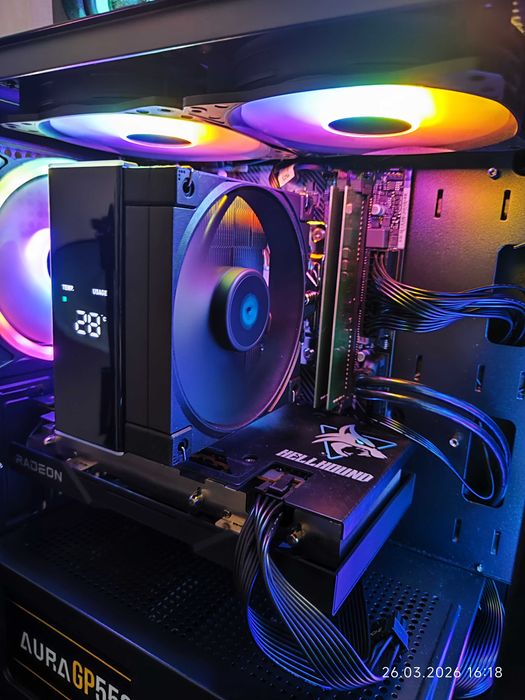 Геймърски i3 13100f, RX 6600 8GB, RAM 16GB DDR4 3200