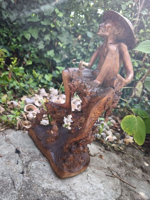 Vând statueta lemn personaj thailandez exotic