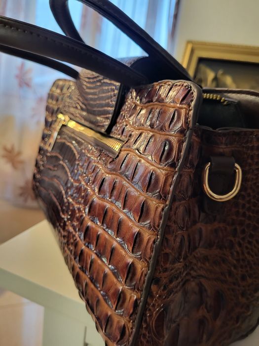 Geanta piele crocodil
