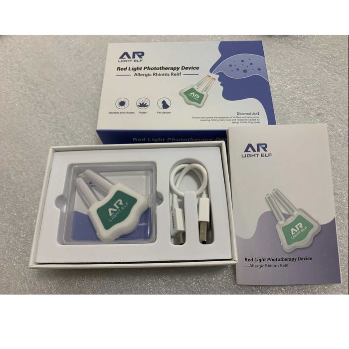 Dispozitiv pentru tratarea rinitei alergice prin fototerapie,