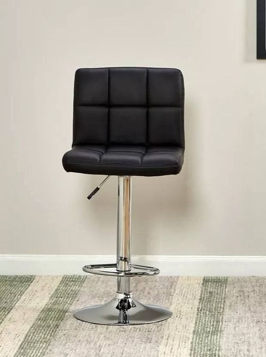 Комплект 2Броя Елегантни Бар Столове с Облегалка