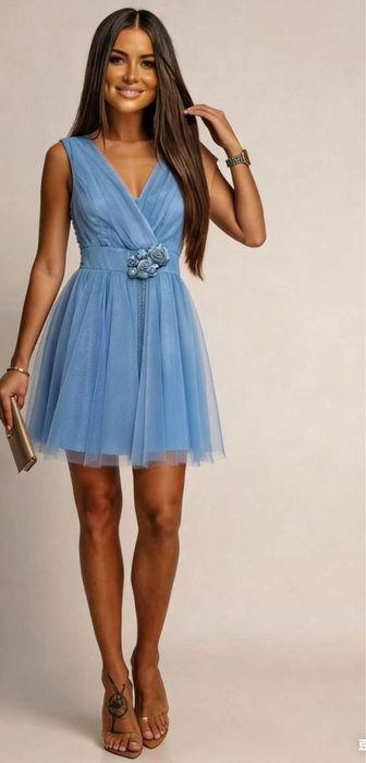 Дамска тюлена рокля