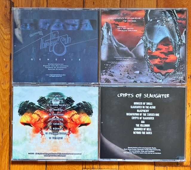 CD rock RO: Dracula, Vama Veche, 2x Crize, 4x albume metal