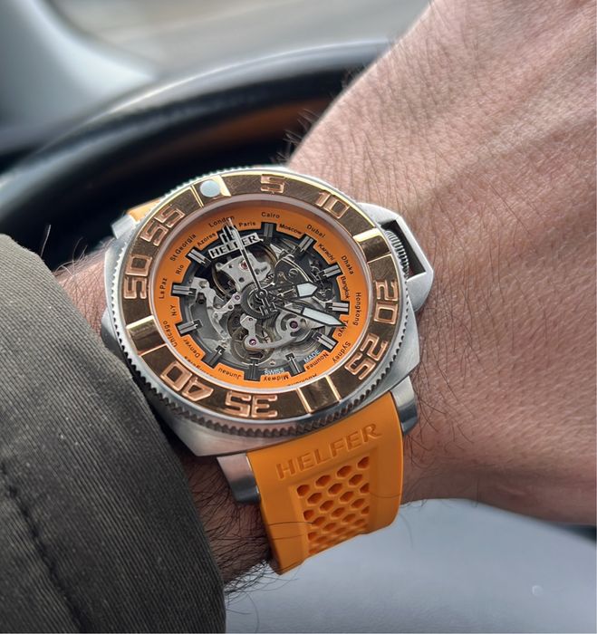 Vand ceas Helfer Mecano 2 sunshine state Skeletron-palata si in CRYPTO