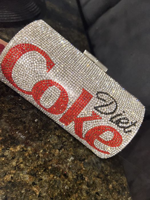 Чанта клъч Diet Coke с камъчета