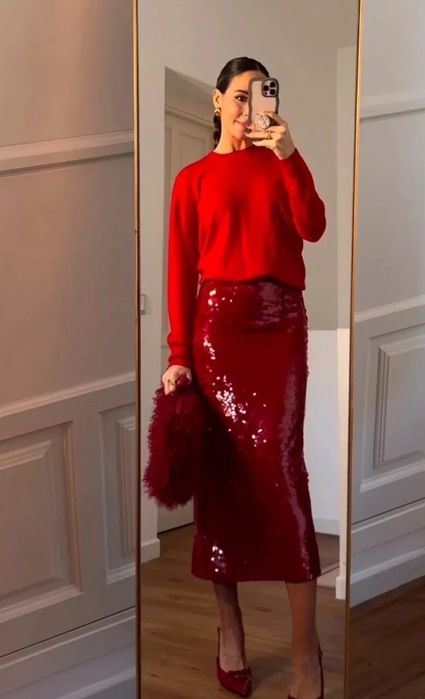 Fusta paiete Zara limited edition