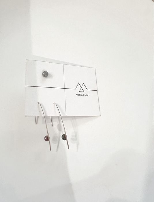 Серьги жемчуг черный серебро дизайнерские