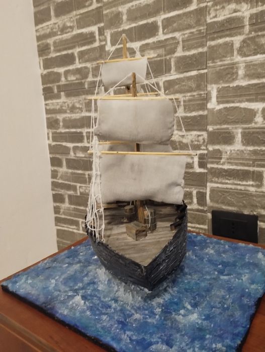 Machetă de corabie handmade