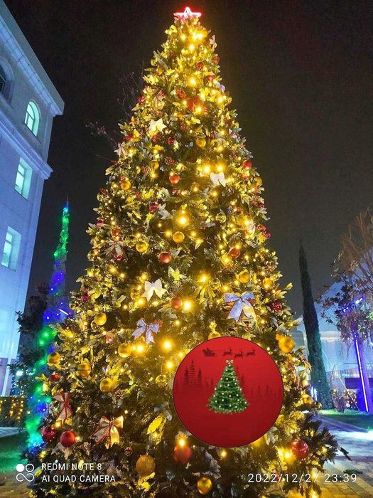 Новогодняя елка 5м.10м.15м, 20м, 25м Гигант. Новогодняя елка Реклама