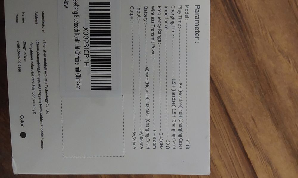 Căști wireless  yt 18 True,   jesebang