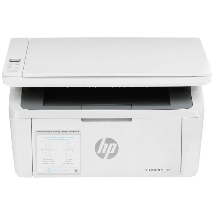 - МФУ HP LaserJet M141w (A4, 20 стр/мин, 64Mb, USB, Wi-Fi, лазерное)