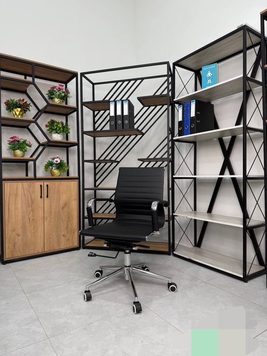 Кресло Стеллаж Стол Стул Лофт услубида барчаси бир жойда