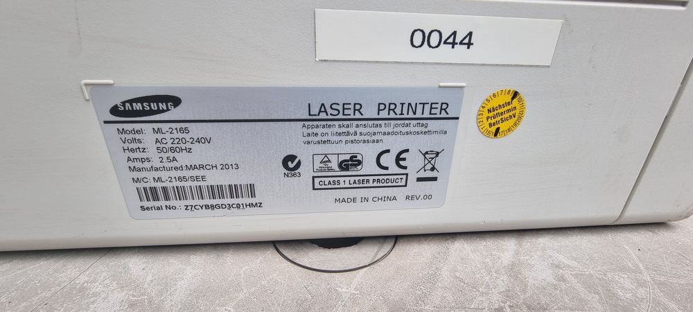 Принтер Samsung SL 2165