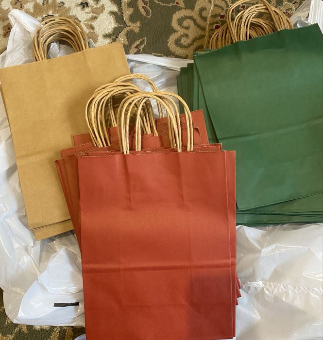 Крафт пакеты, новые