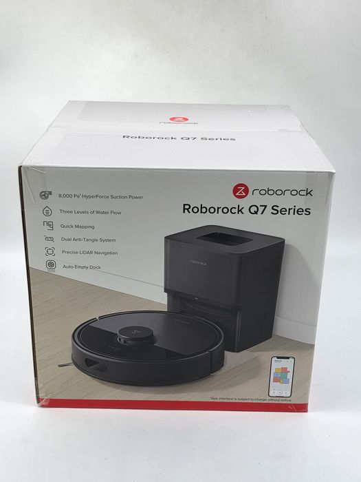 Aspirator robot roborock Q7 L5+ cu stație, aspirare 8000 Pa, scurgere