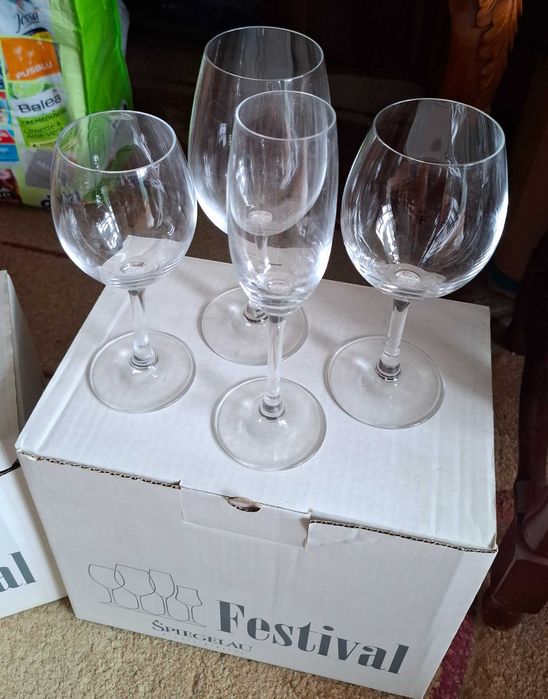 Set 24 pahare Spigelau Festival - calitate germană - 4 modele