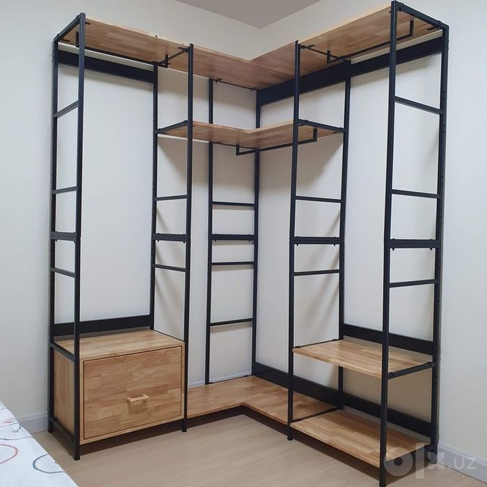 Garderob, shkaf loft. Гардероб шкаф стеллаж лофт