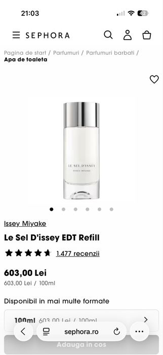 Le Sel D’issey EDT Refill ,100 ml Original