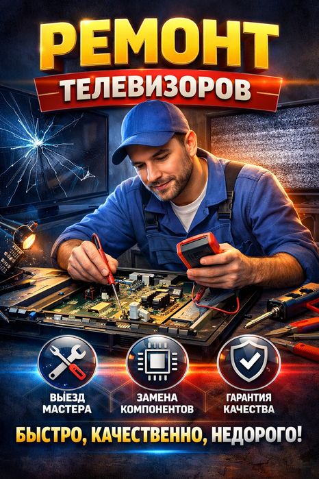 Ремонт телевизоров в Уральске!