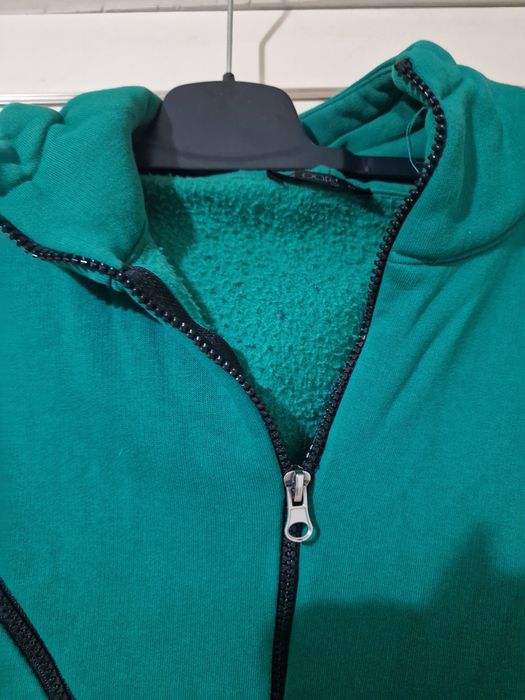 Тъмно зелен дебел зимен  гащиризон