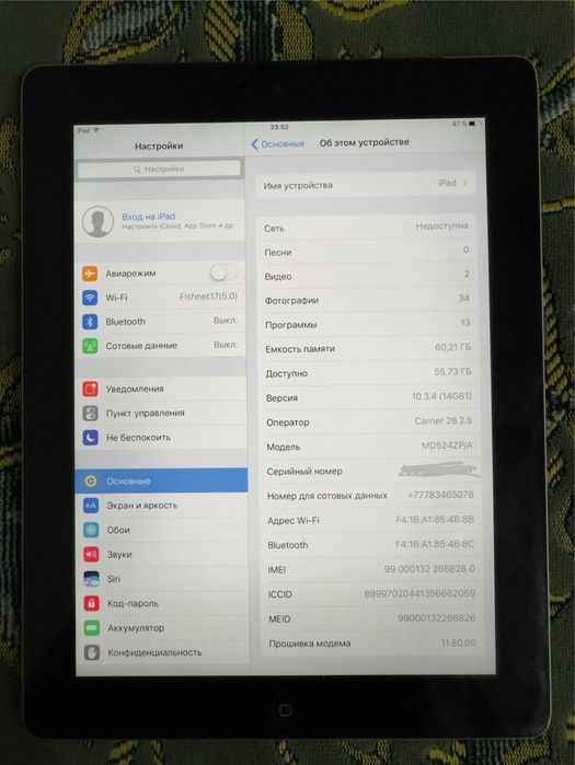 iPad 4 поколения WiFi