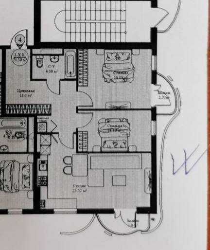 Срочно продаётся Skyline Tower 3/3/14 коробка Черновая отделка !