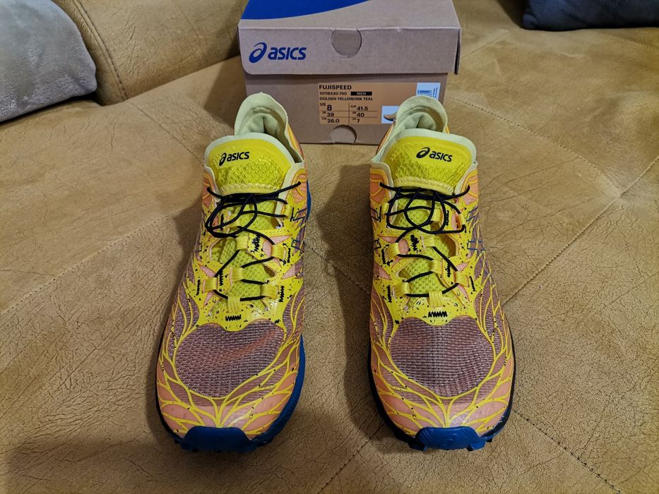 asics fujispeed golden yellow Мъжки маратонки на бягане 41.5