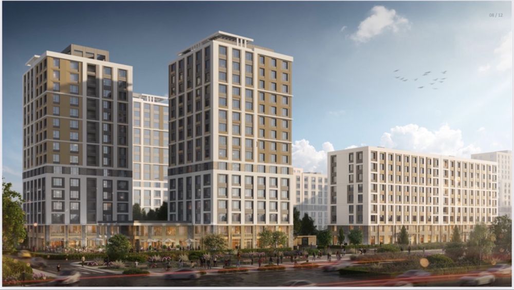 Квартира в рассрочку Новый Ташкент 1 ком. 1000$ м2