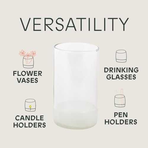 Нов комплект 6 броя Устойчиви чаши за вода коктейли сокове Екологични