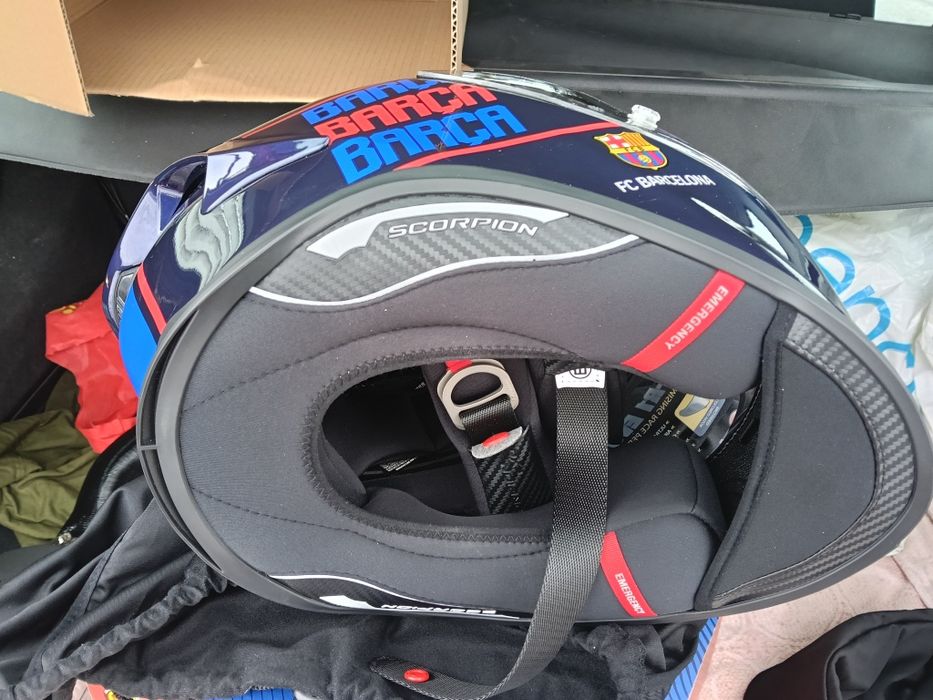 Casca moto Scorpion R1 Evo Barcelona