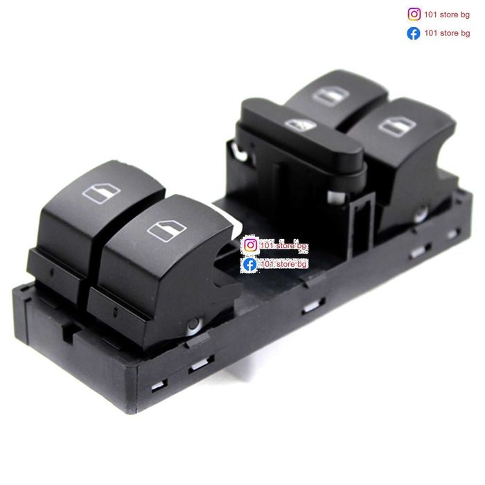 Копчета с хром бутони ел. стъкла VW Golf 5 V 6 VI Passat Touran