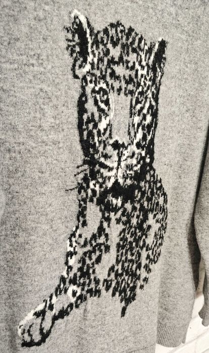 INSIEME Мериносова вълна / кашмир дамски пуловер размер 42  /  L