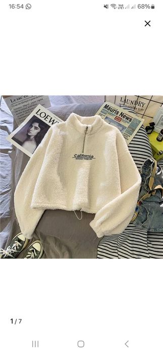 Теплые тедди толстовки