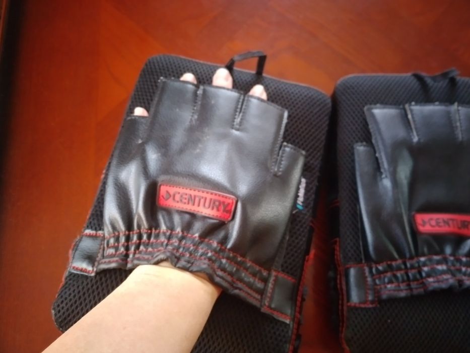 Лапы для бокса. Рядом с Каргу.