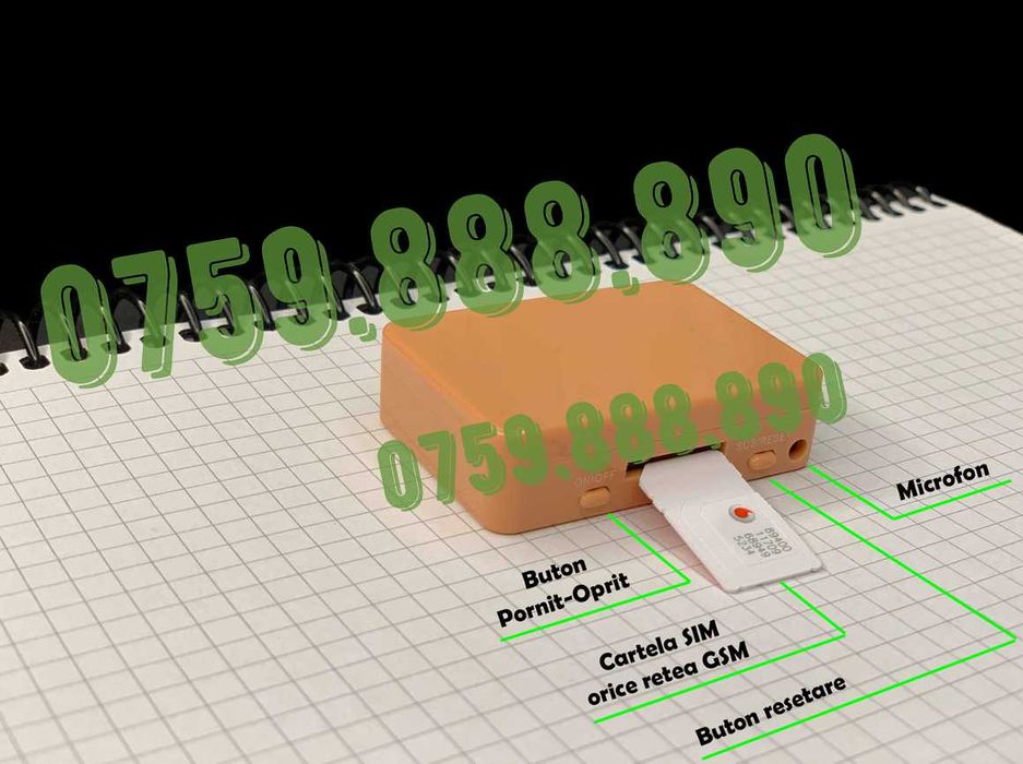 Cutie Gsm NEBRUIABILA/ Cutiuta GSM+ Sistem Casti Copiat Casca MC3500