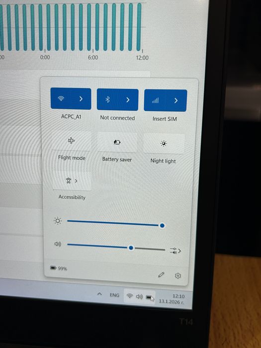 Като нов! Лаптоп Lenovo ThinkPad T14 RYZEN 5 PRO/16GB/256GB ГАРАНЦИЯ!