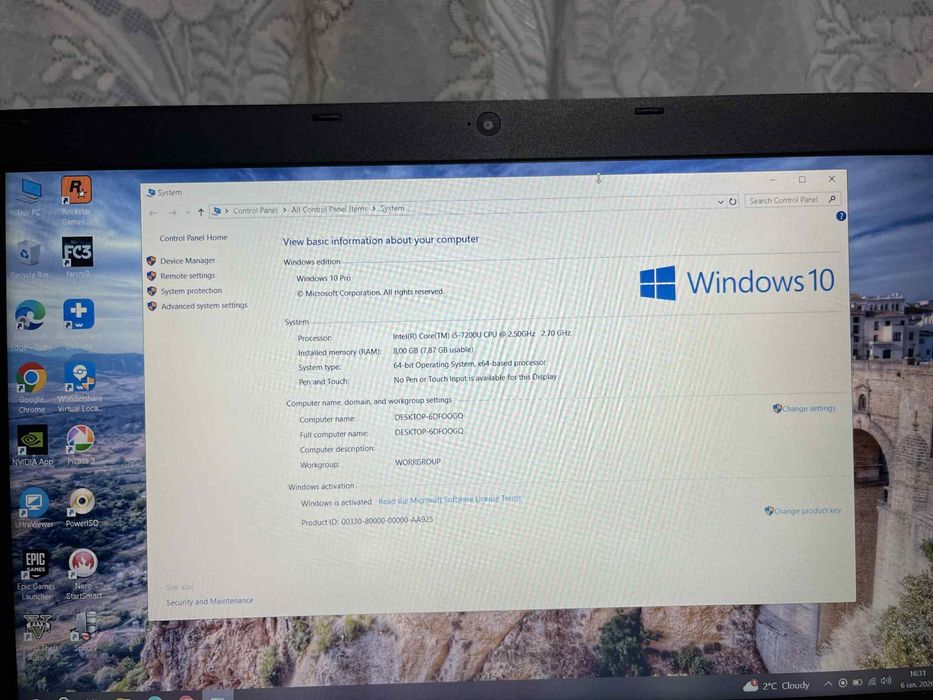 Acer f5-573  stare foarte buna