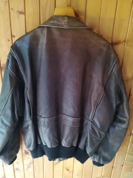 Geaca piele Maxam aviator xl bărbați