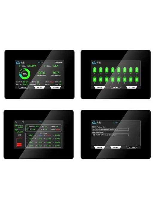Display BMS Jikong 4.3 inch V19, compatibil 8S/16S, LiFePO4