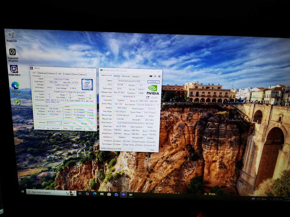 PC Gaming i7-7700K GTX 1070 8GB 32GB RAM SSD NVMe