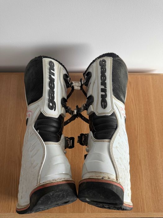 Cizme moto/enduro/cross Gaerne GX1 Goodyear White/Black, Mărime 45