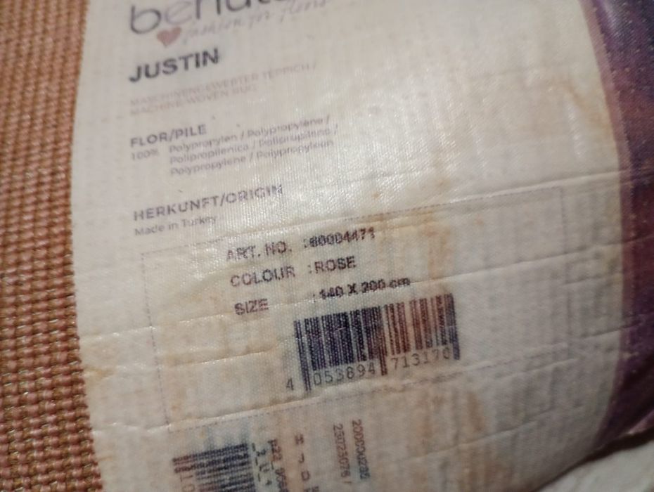 Covor roz 200x140 cm
