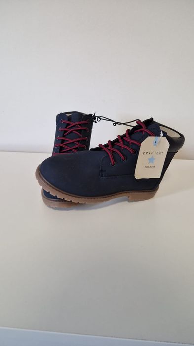Bocanci Crafted noi impermeabili..piele ecologica marjme 29 albastru s