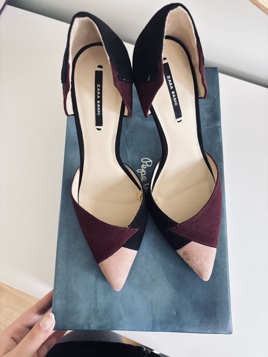 Дамски обувки Zara бордо