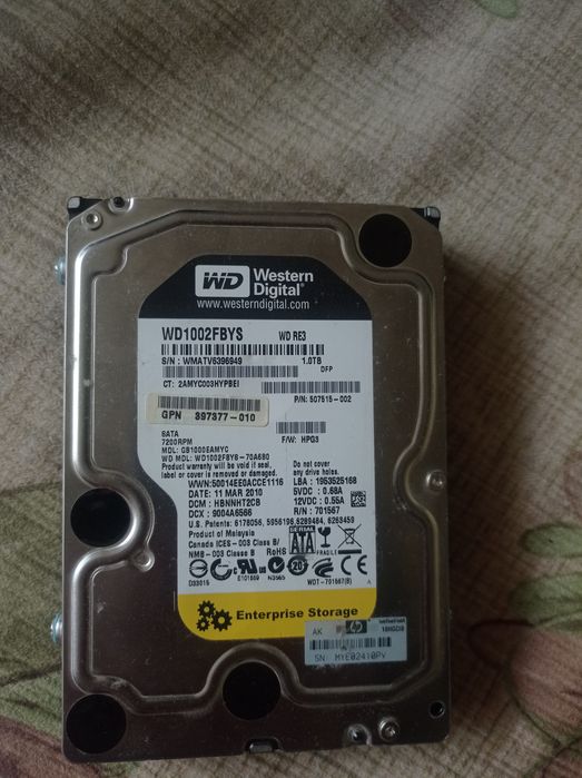 Жесткий диск 1 tb терабайт