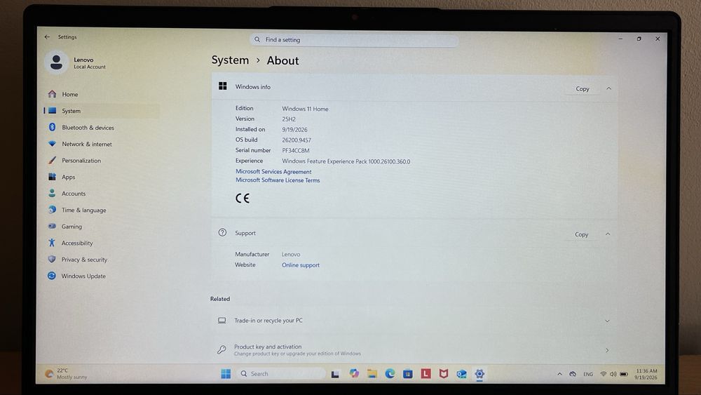 Лаптоп LENOVO IdeaPad 3 15ITL6
