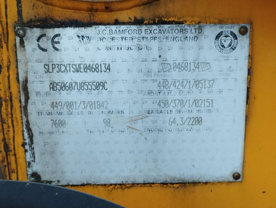 Buldoexcavator JCB 3cx