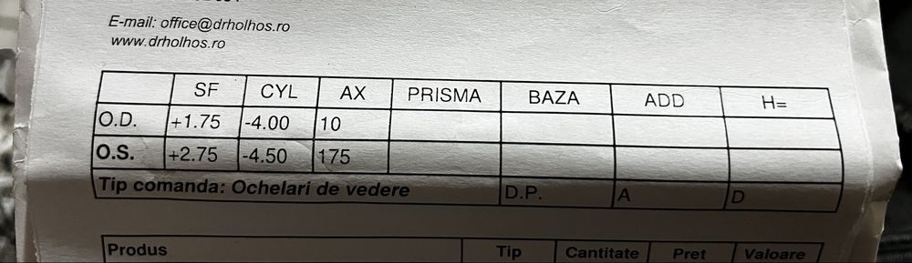 Vând ochelari de vedere