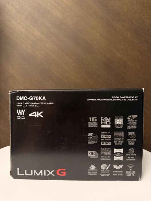 Panasonic DMC-G70KA + Obiectiv 14-42mm, NOU