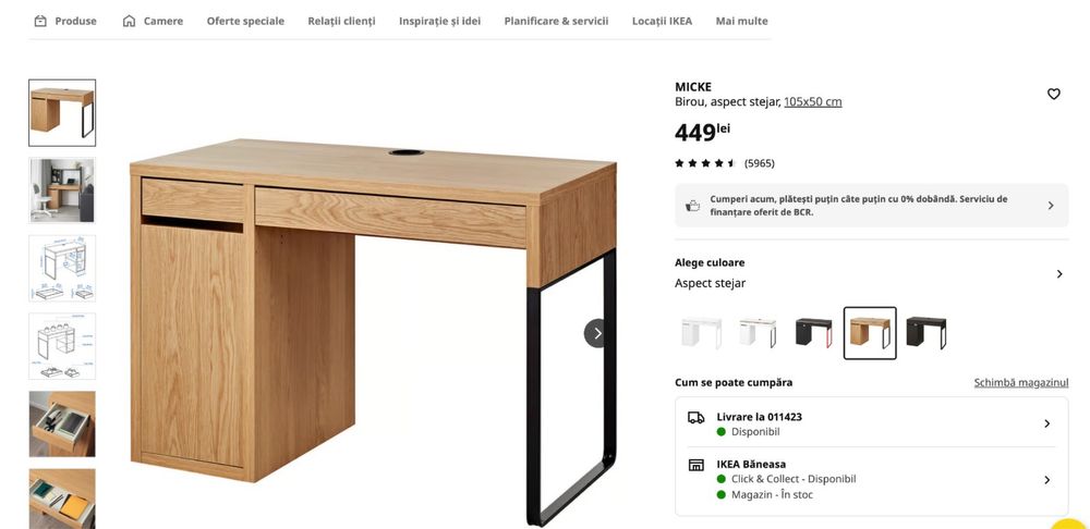 Vand birou ikea 4buc